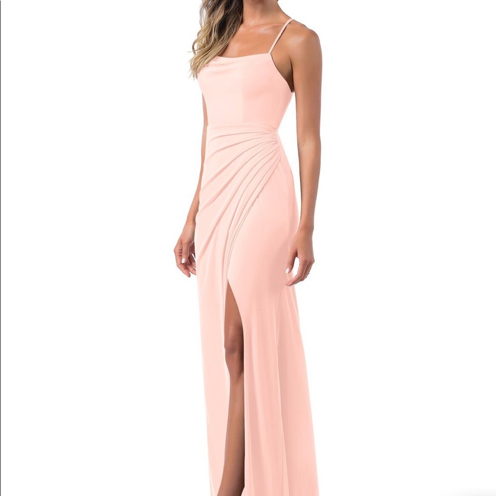 Azazie Kalea Bridesmaid Dress - Coral color